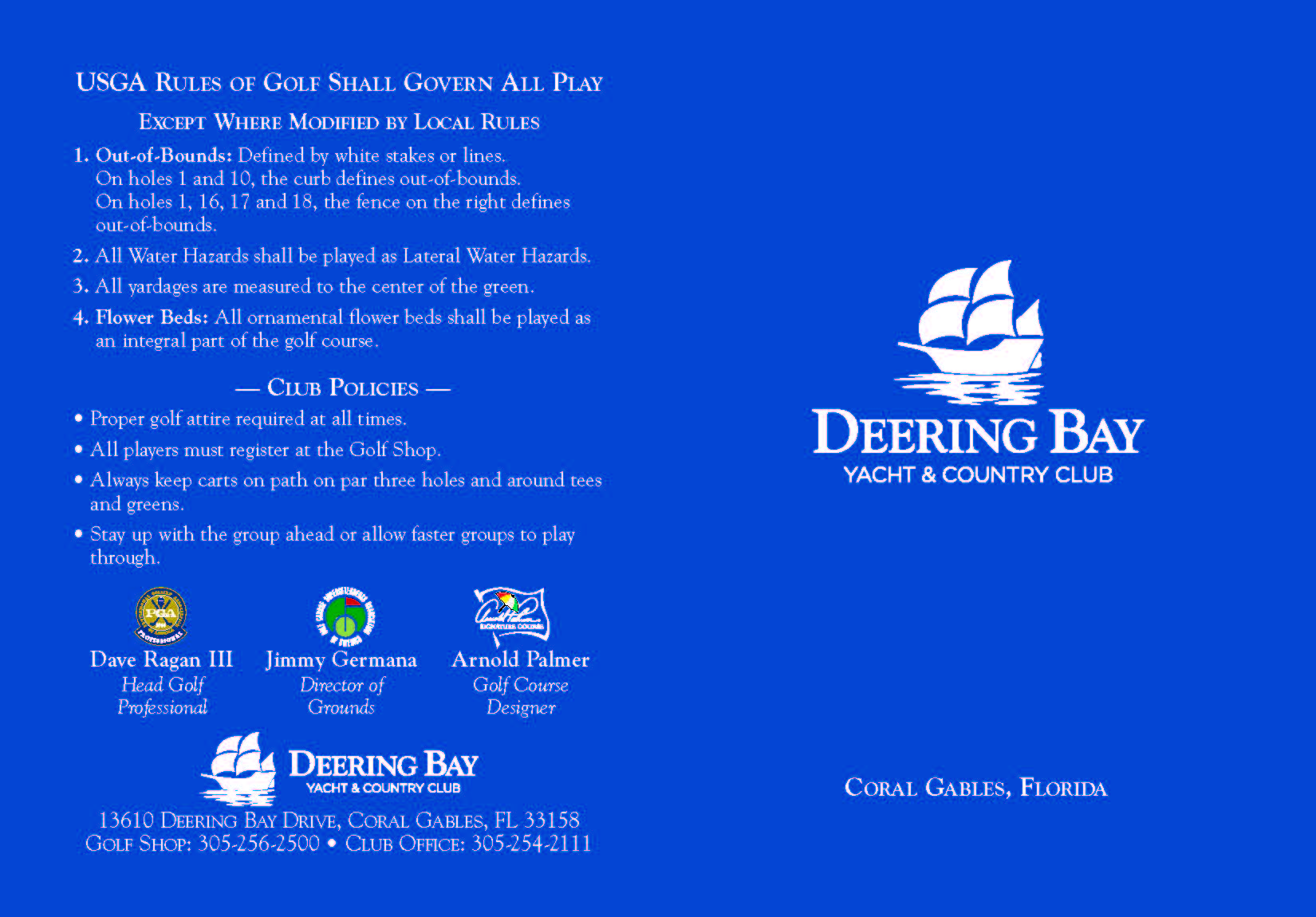 deering bay yacht and country club menu